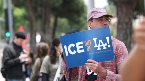 six-arrested-in-protest-on-the-anniversary-of-ice-raids-in-los-angeles