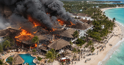 fire-devastates-resort-in-dominican-republic:-1,700-tourists-evacuated